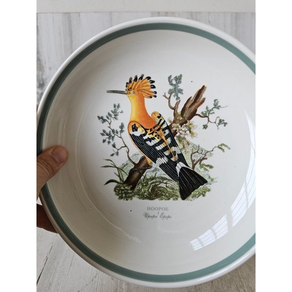 Portmerion hoopoe compote platter bowl birds Britain England tray footed platter - Picture 2 of 8